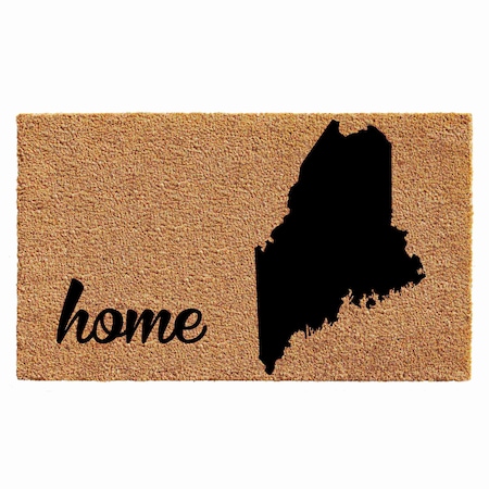 Calloway Mills Entrance Mat, Coir, Natural, Black 102902436
